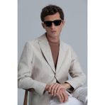Lufian Rolf Spor Erkek Blazer Ceket Slim Fit Bej - 48
