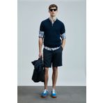 Lufian Ross Spor Erkek Chino Şort Slim Fit Lacivert
