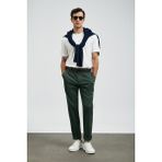 Lufian Rumı Smart Erkek Chino Pantolon Slim Fit Yeşil - 50