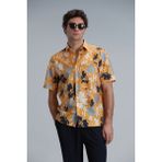 Lufian Shen Erkek Basic Gömlek Regular Fit Sarı - XL