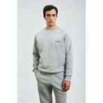 Lufian Sıgma Erkek Sweatshirt Açık Gri Açık Gri 112030186100180 Açık Gri