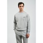 Lufian Sıgma Erkek Sweatshirt Açık Gri