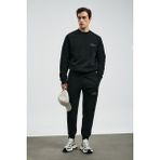 Lufian Sıgma Erkek Sweatshirt Siyah - 3XL