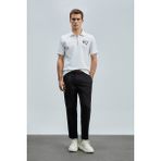 Lufian Slash Smart Erkek Polo Tişört - Kırık Beyaz - XS