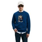 Lufian Storm Erkek Sweatshirt, Saks, 3XL Beden