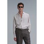 Lufian Tamar Erkek Basic Gömlek Regular Fit Bej - XL