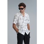 Lufian Taner Erkek Basic Gömlek Regular Fit Ekru