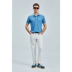 Lufian Vernon Smart Erkek Polo Tişört - İndigo - 2XL
