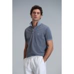Lufian Vernon Smart Erkek Polo Tişört - Koyu Gri - XS