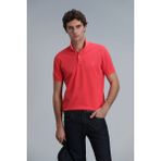 Lufian Vernon Smart Erkek Polo Tişört - Mercan - 2XL