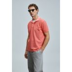 Lufian Vernon Smart Erkek Polo Tişört - Mercan - XS