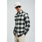 Lufian Years Erkek Basic Gömlek Regular Fit Lacivert - 4XL