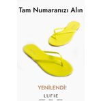 Lufie Style Kadın Parmak Arası Terlik Sarı
