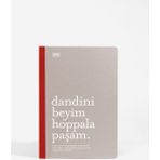 Lugat365 x Karatis 13 * 19 64 Yp.Çizgili Defter-Dandini Beyim Hoppala Paşam