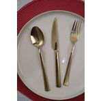 Lugga 5000559892 Nida 6 Kişilik 18 Parça Gold Yemek Çatal Kaşık Bıçak Takımı