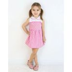 Luggi Baby Bebe Yaka Kolsuz Kız Bebek Elbise - 9 - 12 Ay - Pembe
