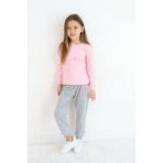 Luggi Baby Bisiklet Yaka Kız Bebek Sweatshirt ve Eşofman Alt 2'li Takım - 18 - 24 Ay - Pembe