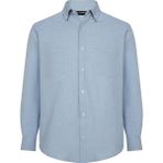 Lugon Erkek Çift Cep Kışlık Kaşmir Gömlek - 3XL - Buz - Mavi