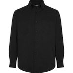 Lugon Erkek Çift Cep Kışlık Kaşmir Gömlek - 4XL - Siyah