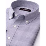 Lugon Klasik Regular Fit Uzun Kol Erkek Gömlek 7608 - Gri - 2XL