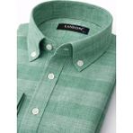 Lugon Klasik Regular Fit Uzun Kol Erkek Gömlek 7608 - Yeşil - 2XL