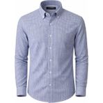 Lugon Klasik Regular Fit Uzun Kol Erkek Gömlek 7610 - Mavi - XL
