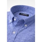 Lugon Klasik Regular Fit Uzun Kol Erkek Gömlek 7612 - Mavi - 2XL