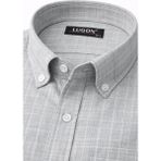 Lugon Klasik Regular Fit Uzun Kol Erkek Gömlek 7613 - Açık Gri