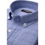 Lugon Klasik Regular Fit Uzun Kol Erkek Gömlek 7613 - Mavi - 2XL