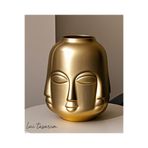 Lui Tasarım Gold Vazo Trend Bohem Buddha Büyük XL Boy 25 CM Seramik Vazo
