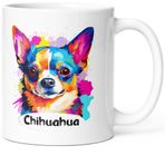 Luigi Collection Kupa Köpek Chihuahua Kupası Mesaj Komik Mizah Irk Hayvanlar Orijinal ve güzel hediye fikri, erkek kadın, çocuk meslektaşı, doğum günü, Noel, Sevgililer Günü. Gülümseyin dès le Uyanış.