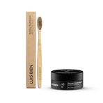 Luis Bien Aktif Karbon Diş Temizleme Tozu 50 gr ve Bambu Diş Fırçası Set