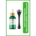 Luis Bien Erkekler İçin Seyrek ve Boş Bölgelerde Yeni Sakal Oluşumuna Yardımcı Yeşil Sakal Serum Set