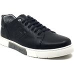 Luis Figo Deri Erkek Rahat Günlük Yazlık Büyük Numara Sneaker Ayakkabı 45-48 - Siyah