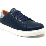 Luis Figo Deri Ortopedik Erkek Rahat Günlük Büyük Numara Sneaker Ayakkabı 40-50 - Lacivert