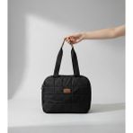 Luisant The Tote Bag Kadın Siyah Kapitone Baget Çanta