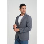 Luisero Çizgili Erkek Blazer Spor Ceket-1451 Standart Kalıp Lacivert %20 Likra %40 Pamuk %40 Polyester - 46