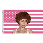 LUIVU Pirinç Grometli 3'x5' Buz Rapçi Baharat Bayrağı - Pembe Icespice Posteri Yatak Odası veya Oturma Odası için Amerikan Bayrağı Goblen - Canlı Renk ve Solmaya Dayanıklı Süslemeler - İç Mekan Orijinal