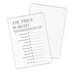 luixd 30 The Price Is Right Oyun Kartları Baby Shower Oyunu ve Aktivitesi İçin - Minimalizm Çift Taraflı Doldurma Tarzı Oyun Kartları, Cinsiyet Nötr, Baby Shower Parti Hediyeleri ve Süslemeleri -C09