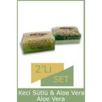 Lujeu Doğal Kabak Lifli Aloe Vera Ve Keçi Sabun 2 Adet Kabak Lifi Sabun