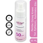 Lujeu Pembe Renkli Güneş Kremi - Spf 50 - Glutatyon Hyaluronik Asit Etkili