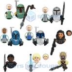 Luke Mandalorian Boba Jango Fett Koska Reeves Moff Gideon Cara Tusken Raider Modeli Yapı Taşları Moc Tuğla Seti Hediyeler Oyuncaklar (Yurt Dışından) - Parçalı Set