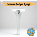 Lukens Beyaz Gümüş Sehpa Masa Ayakları 40 Cm Plastik Ayak Mobilya Zigon Çay Orta Sehpası Ayağı Sehpa