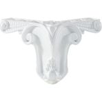 Lükens Oymalı Lükens Mobilya Ayağı Krem Rengi 12 cm x 4 Adet