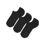 Lukitus Kısa Görünmeyen Sneaker Pamuklu Erkek Çorap 6 Çift Siyah