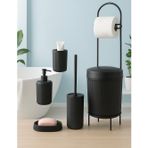 Lüks 6 Parçalı Modern Banyo Aksesuar Seti, Şık Tasarım (SİYAH)