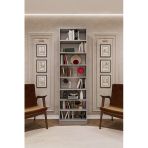Lüks 8 Raf Ayarlanabilir Ev Ofis Kitaplık %100 Mdf Dekoratif Kütüphane Kitaplık K03