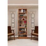 Lüks 8 Raflı Ayarlanabilir Ev Ofis Kitaplık %100 Mdf Dekoratif Kütüphane Kitaplık K05