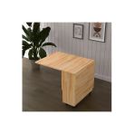 Lüks Ahşap Masif Katlanır Mutfak Yemek Masası %100 Mdf Pratik Raflı Çalışma Masası Masif01 Çam