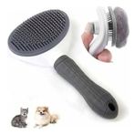 Lüks Basmalı Kedi Köpek Tarak Gri